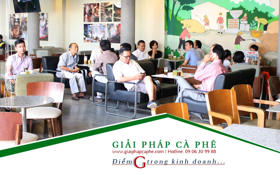 Không gian quán cà phê Giải Pháp Cà Phê